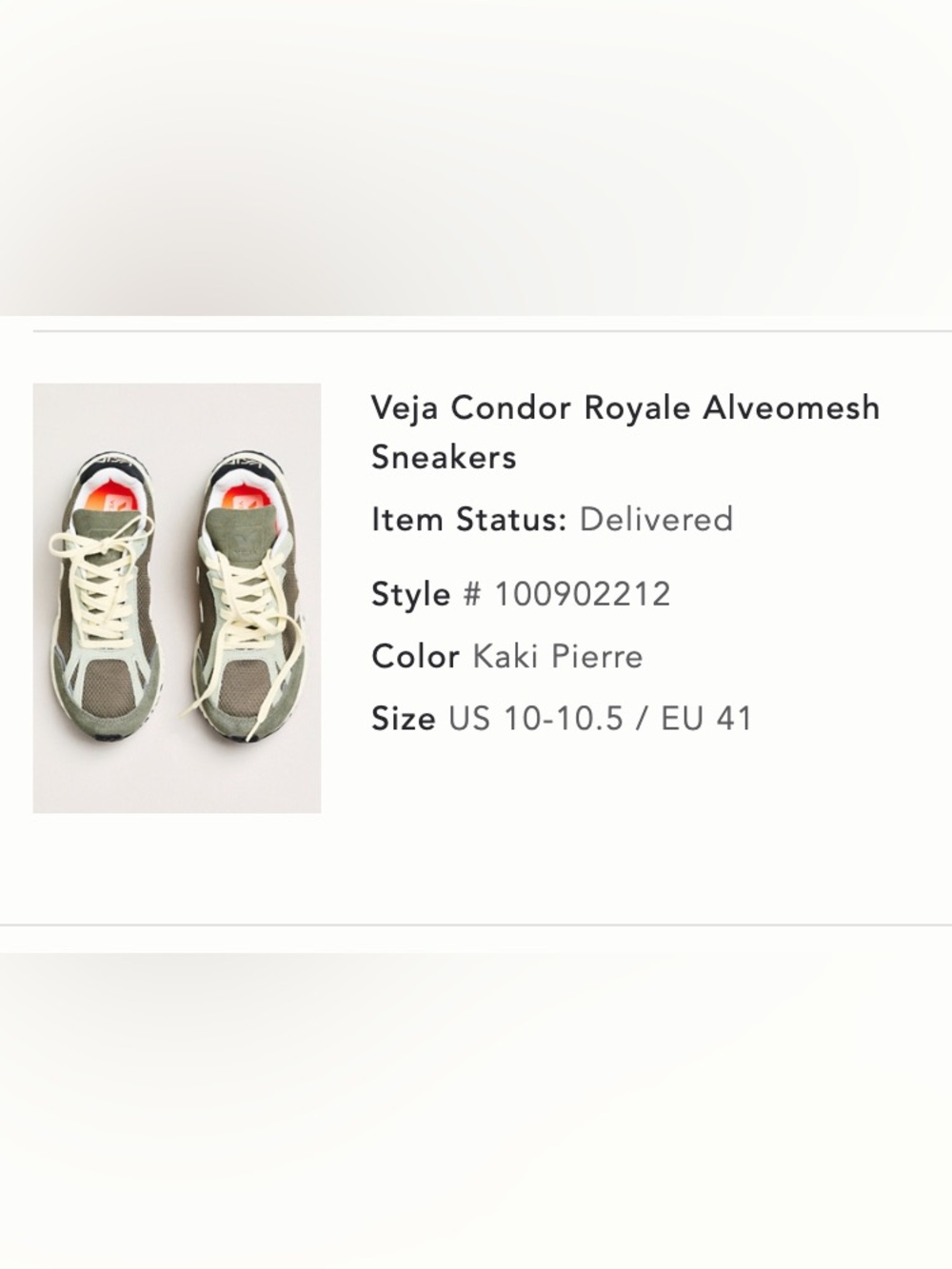 Veja Condor Sneakers size 41 (9.5/10)